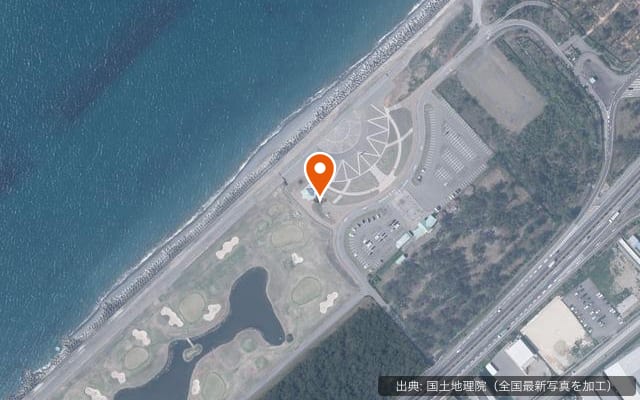 ふれあい健康広場の空中写真