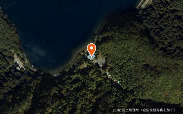 紅葉台キャンプ場の空中写真