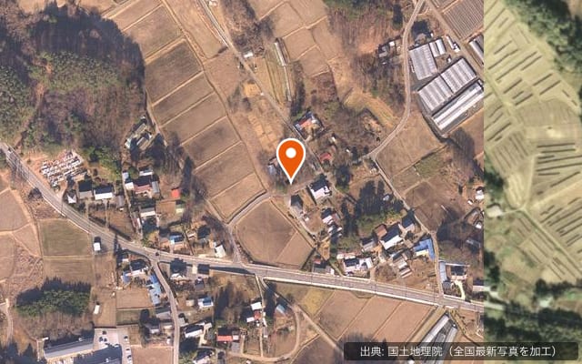 八ヶ岳オートキャンプ場の空中写真