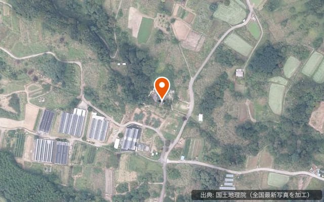 ナチュラルカフェキャンプサイトの空中写真