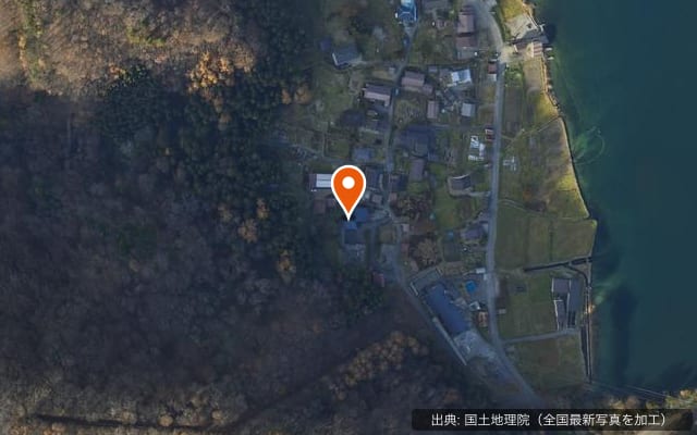 青木荘キャンプ場の空中写真