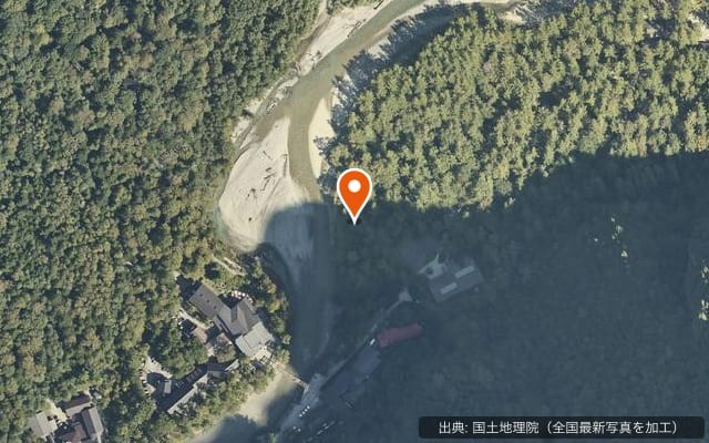 徳沢ロッヂ の空中写真