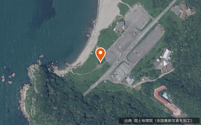 うみっぱたキャンプ場の空中写真