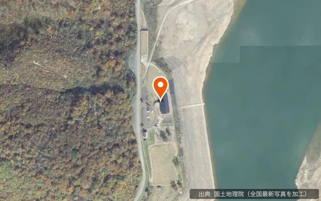 桂湖オートキャンプ場の空中写真