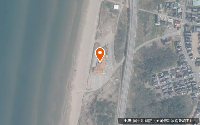 千里浜なぎさモビレージの空中写真