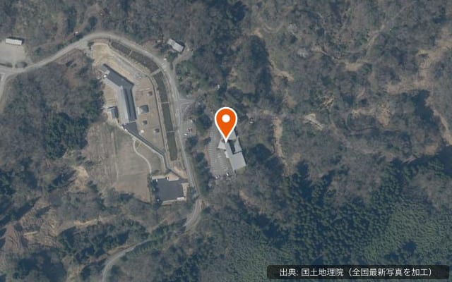 石川県森林公園デイキャンプ場の空中写真